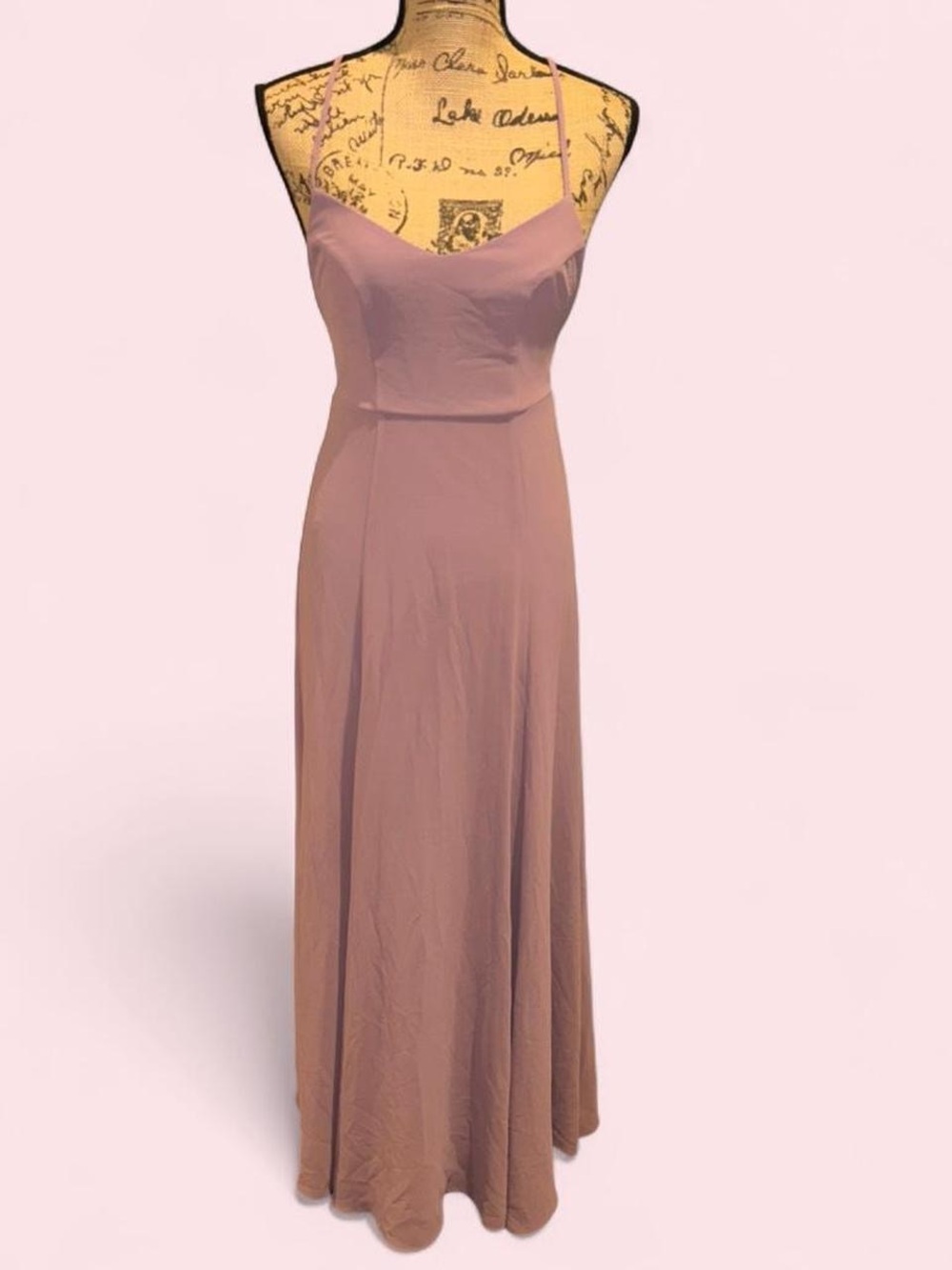 Show me your mumu XS Sleeveless Mauve Maxi Dress with Sweetheart Neckline